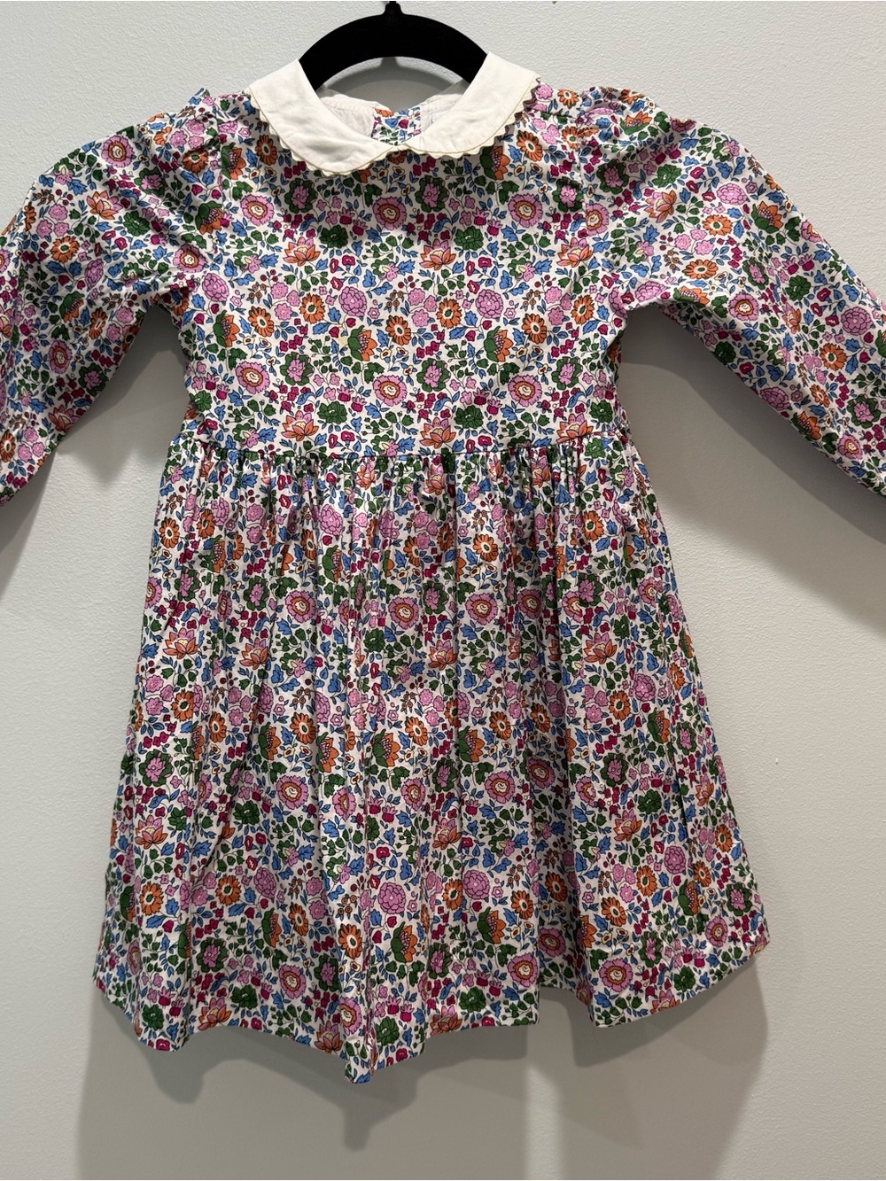 Rachel Riley Floral Peter Pan Collar Dress Girls 3Y Long Sleeve Boutique
